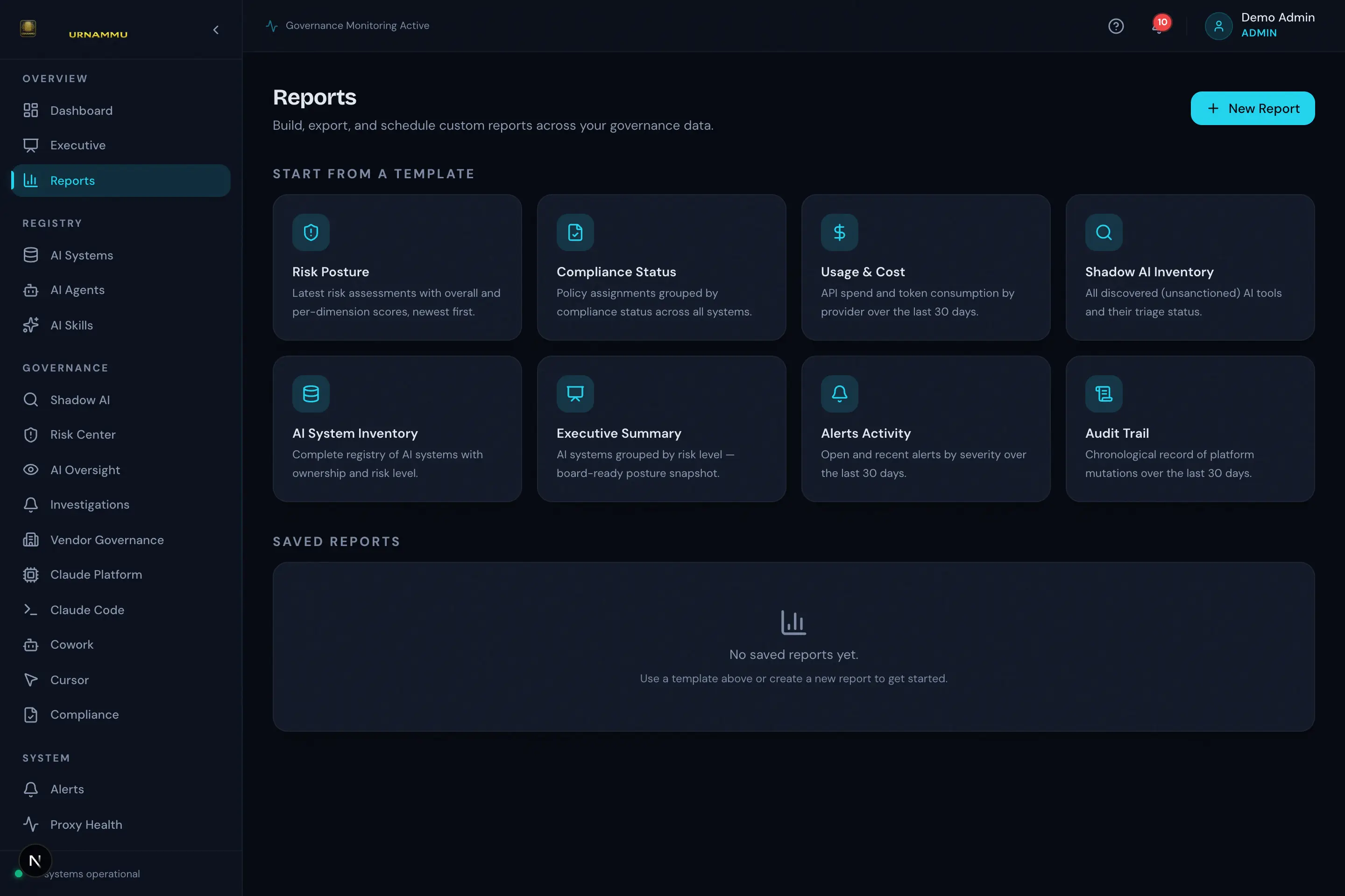 Custom reporting suite
