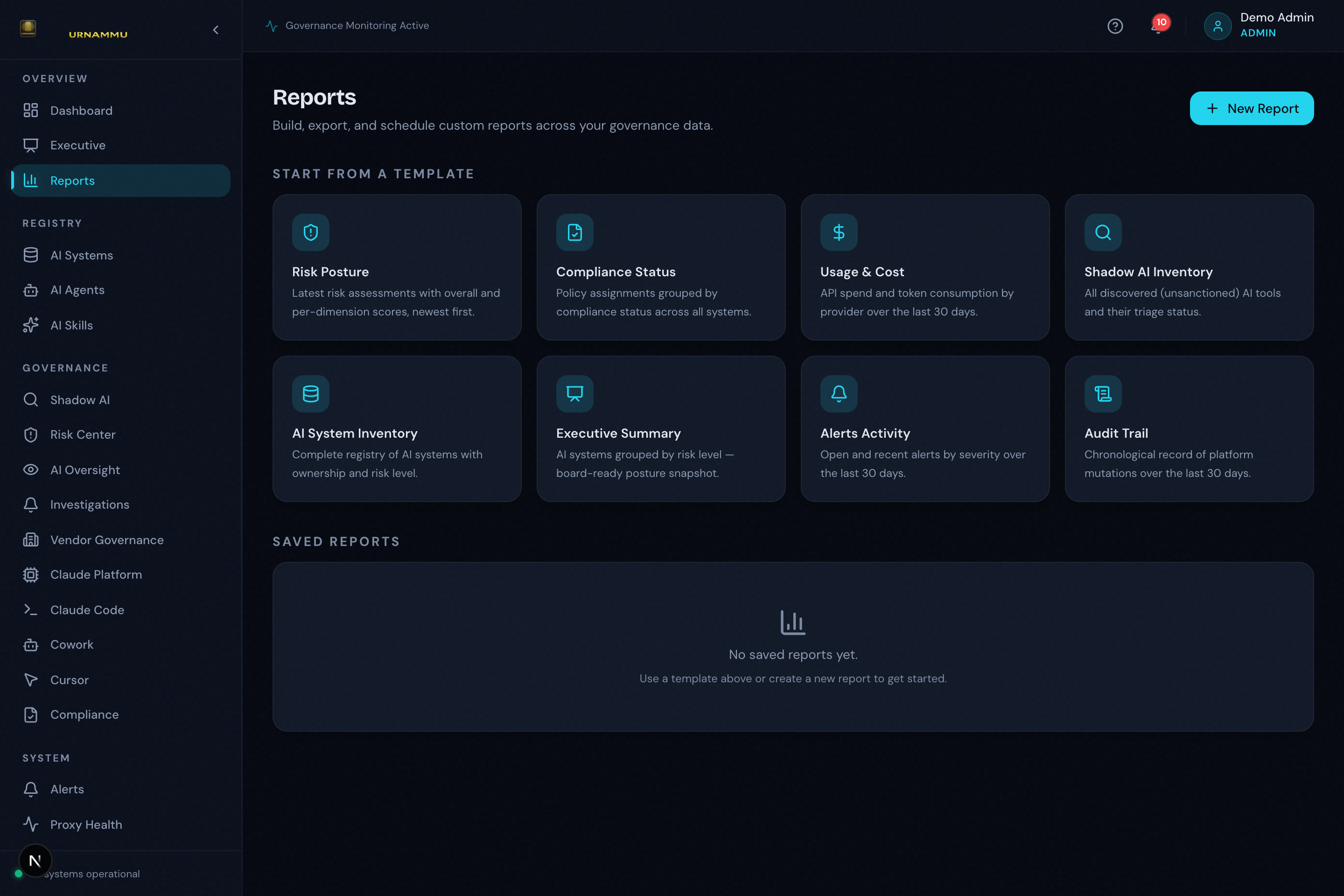 Custom reporting suite